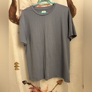 Ladies medium blue-gray cotton T-Shirt​